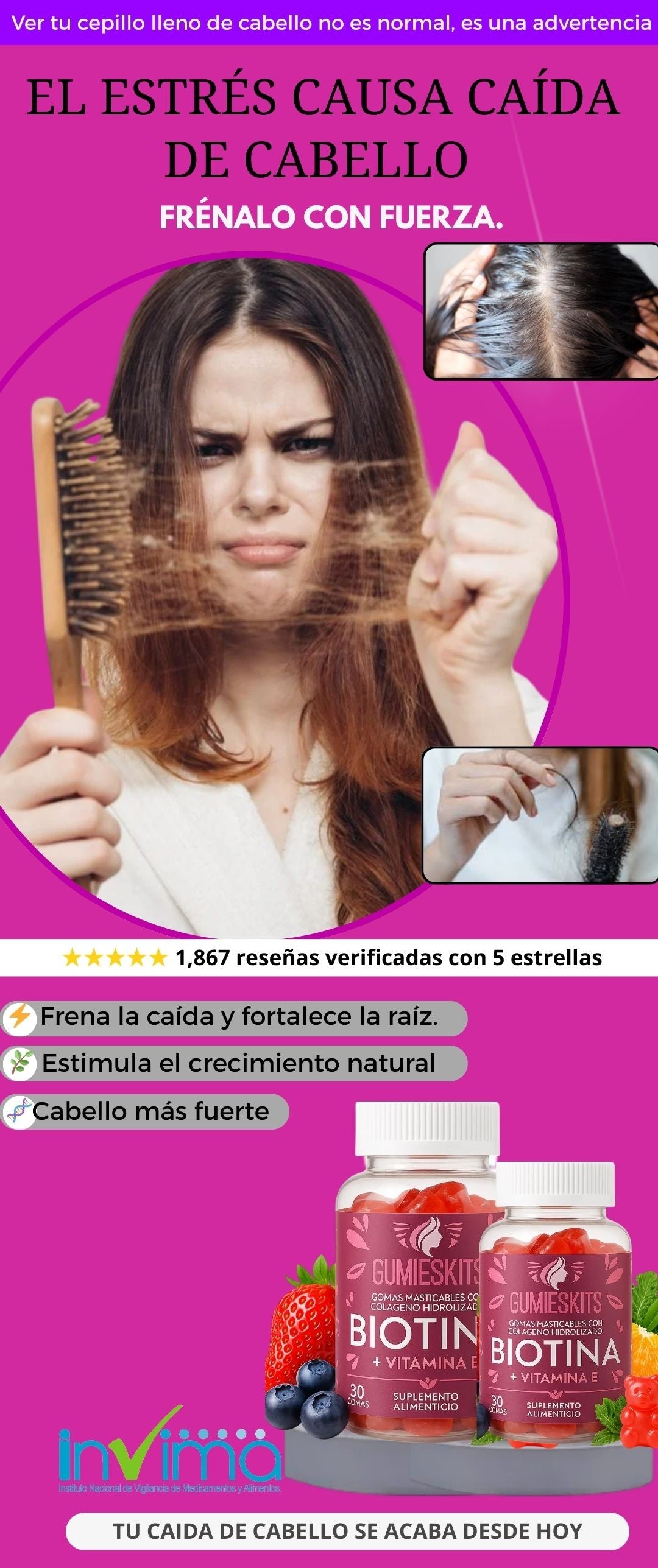 GUMIESKITS| Cabello fuerte y menos caída, más confianza cada día